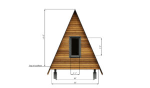 A-Frame-Cabin-back-side-dimensions