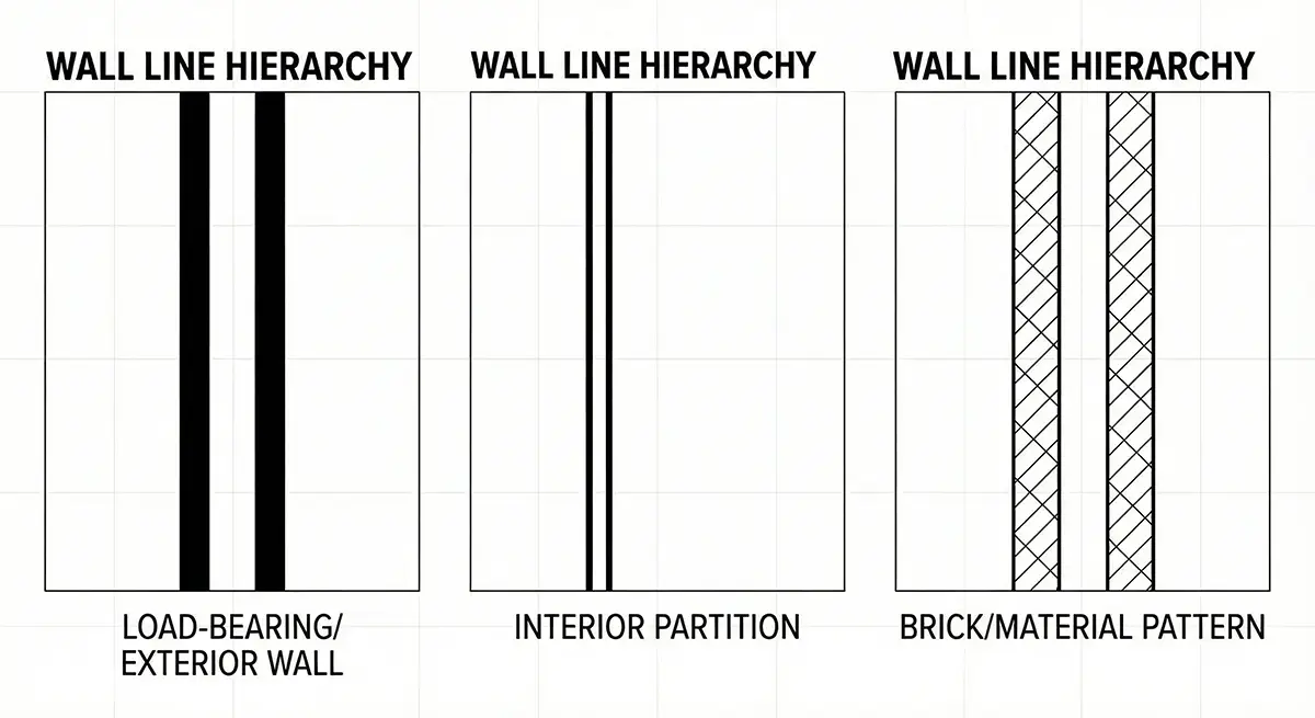 Wall Line Weight Hierarchy